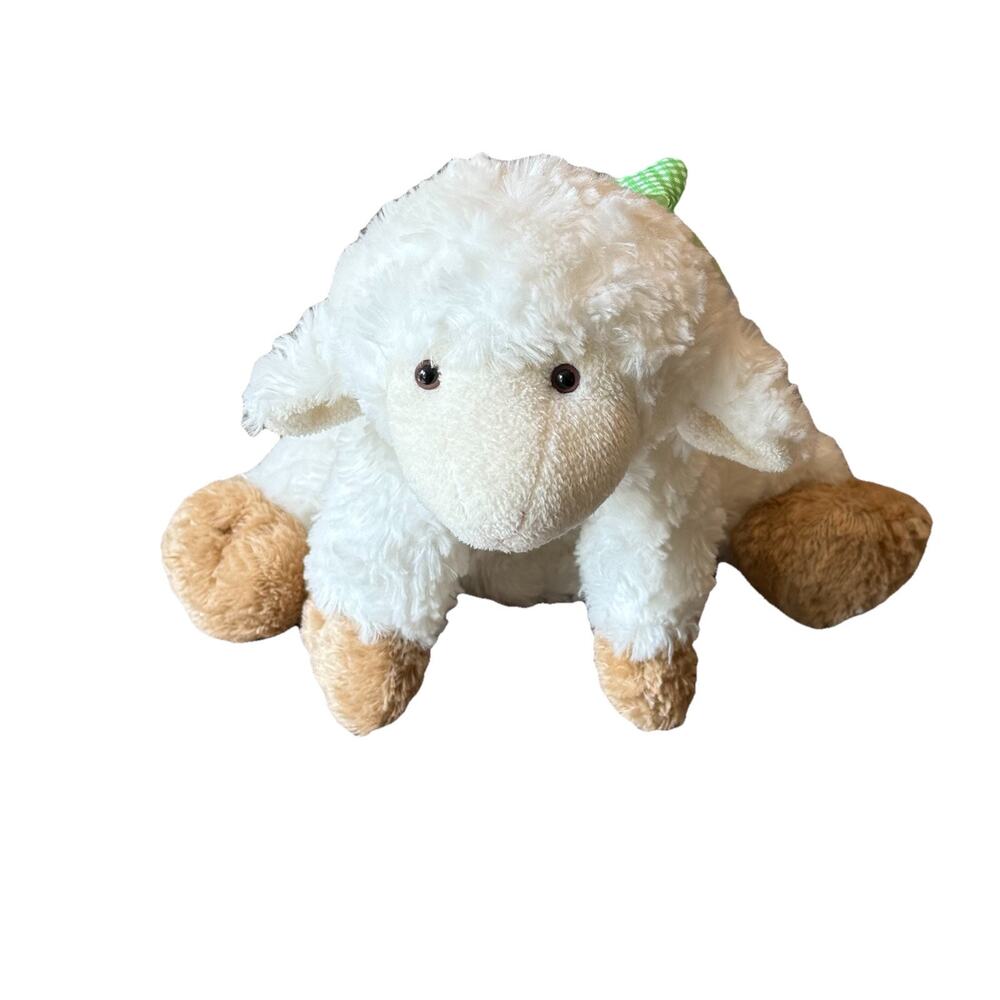 Mary Meyer Flip Flop Very Relaxed White Sheep Lamb Plush 12" Lightly Weighted